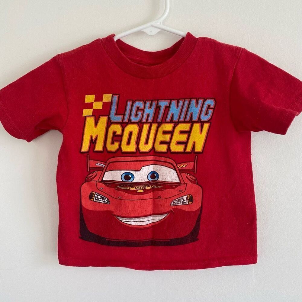 Retro Disney Pixar Lightning McQueen Cars Graphic T-Shirt